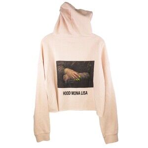 Megan Thee Stallion Hoodie Large Pink Cropped Hood Mona Lisa
